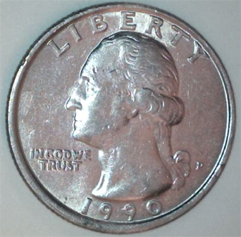 1990 p quarter dollar value